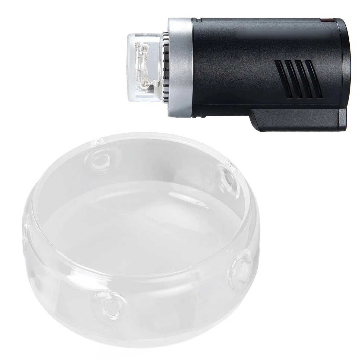 per AD300 PRO Paralume in Vetro Accessori per Luci Fotografiche, Copertura Protettiva a Cupola Luminosa per AD300Pro Illuminazione Lampeggiante