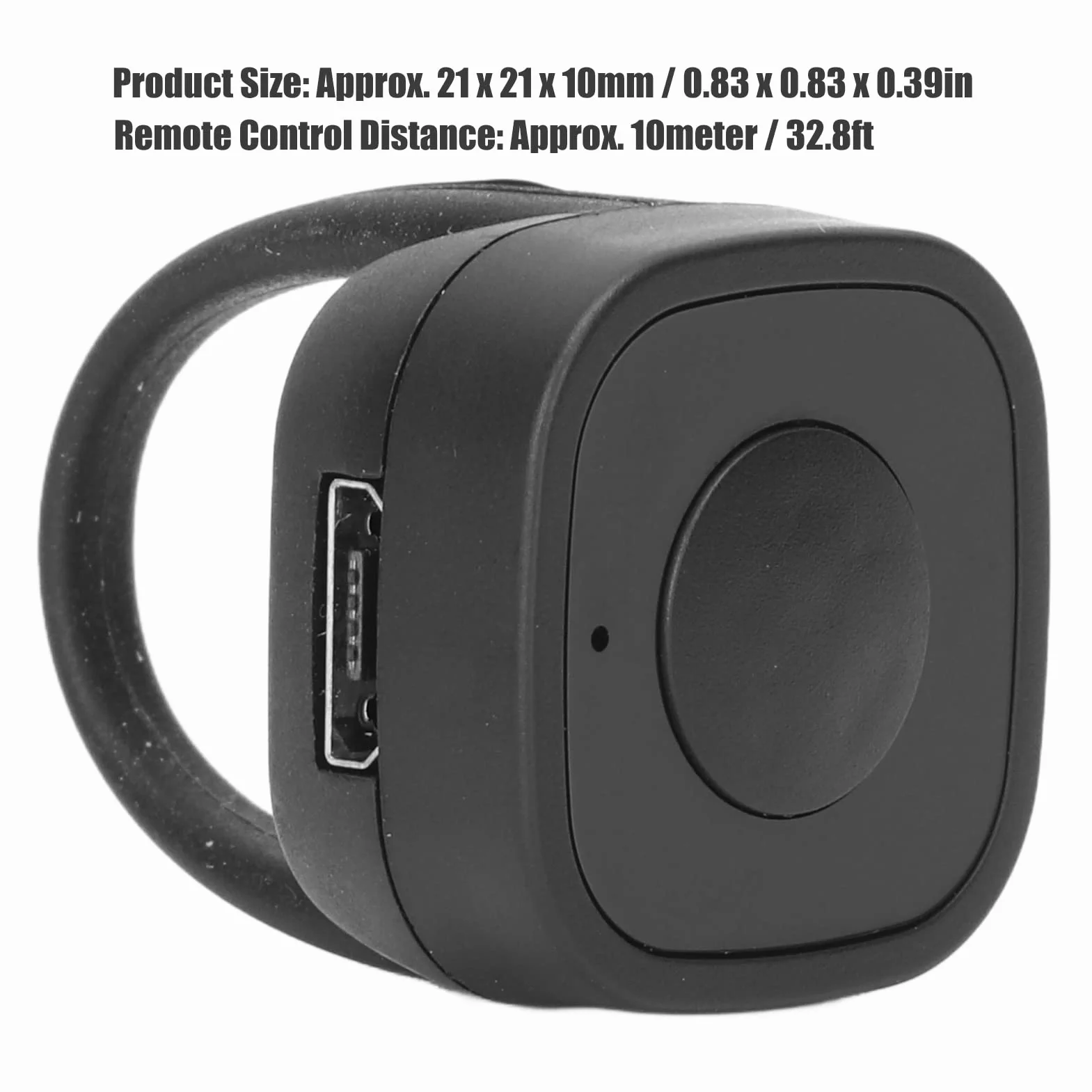 Controllo Remoto Bluetooth App Page Turner, Clicker Ad Anello di Scorrimento Remoto per la Lettura di Video TikTok, Controller con Punta delle Dita per Selfie con Otturatore della