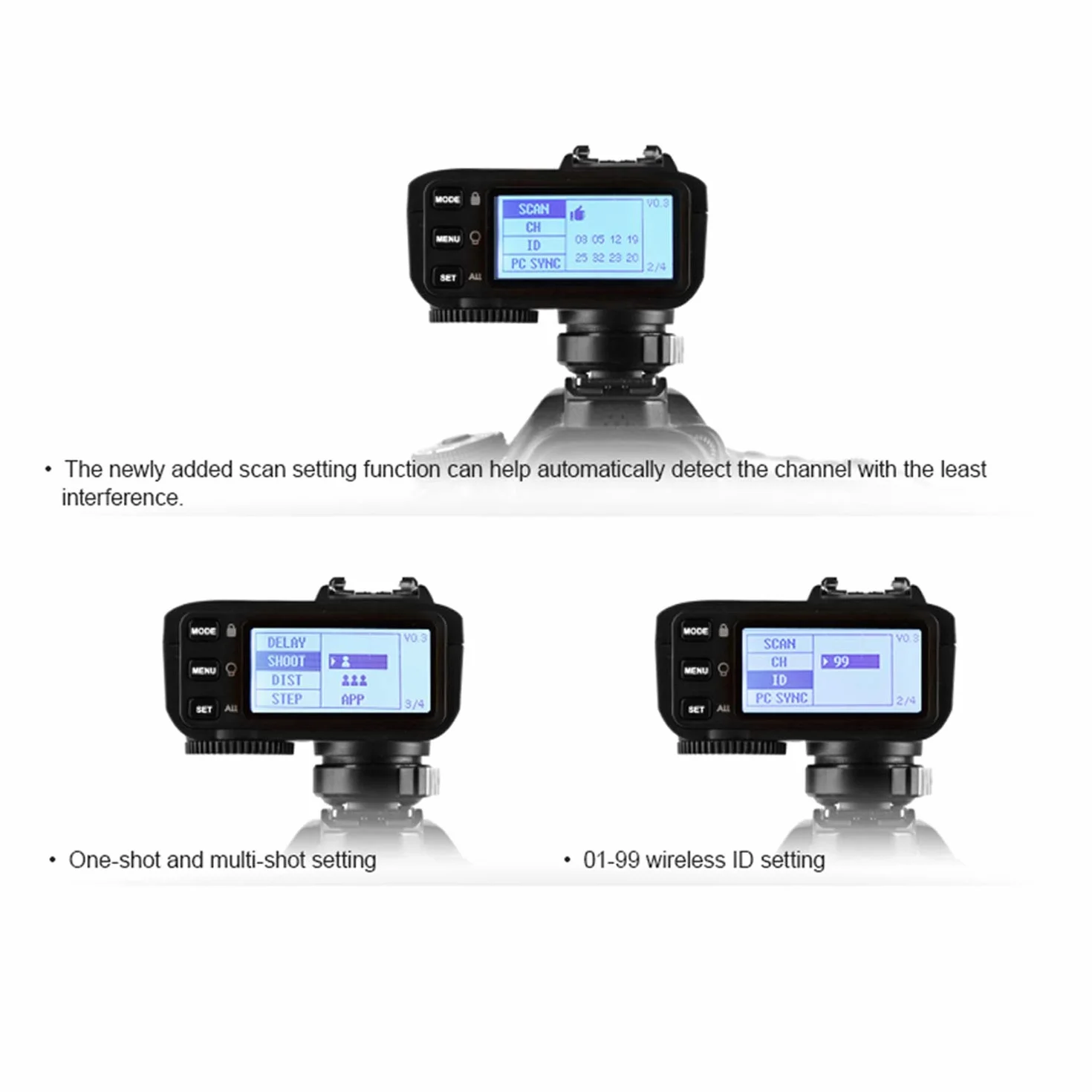 Godox X2T-O TTL Wireless Flash Trigger per Olympus Panasonic, 1 / 8000s HSS, Sale MTC, 5 Separate Bottoni Gruppo, trasferito Control-Ruota, Godox V1 AD200 AD200Pro TT685O TT350O V860II-O TT600