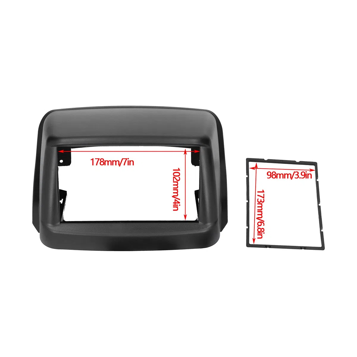 Fascia Radio 2Din 7 Pollici, Fascia Navigazione ABS, Cornice Stereo Fascia Radio, Fascia Pannello DVD Per Doblo 2002-2017