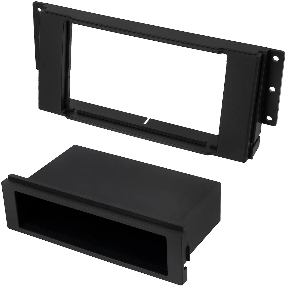 AERZETIX - C40972 - Mascherina telaio adattatore 2 DIN per autoradio - in plastica - compatibile con Land Rover Discovery 2005+, Land Rover Freelander 2007+, Land Rover Sport 2005+