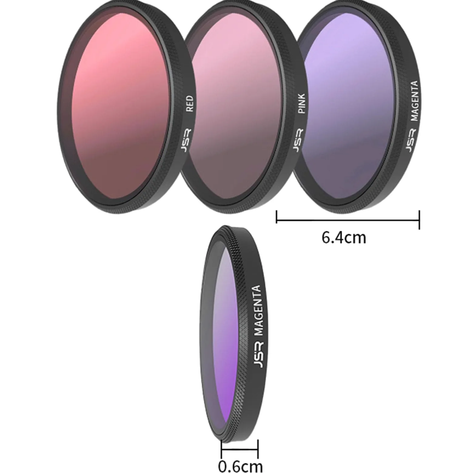 Custodia impermeabile Filtro per immersioni per Insta360 GO Ultra, Rosa/Rosso/Viola Sott'acqua Filtro Lente Protezione Accessori per Insta360 GO Ultra Custodia subacquea (3PCS)