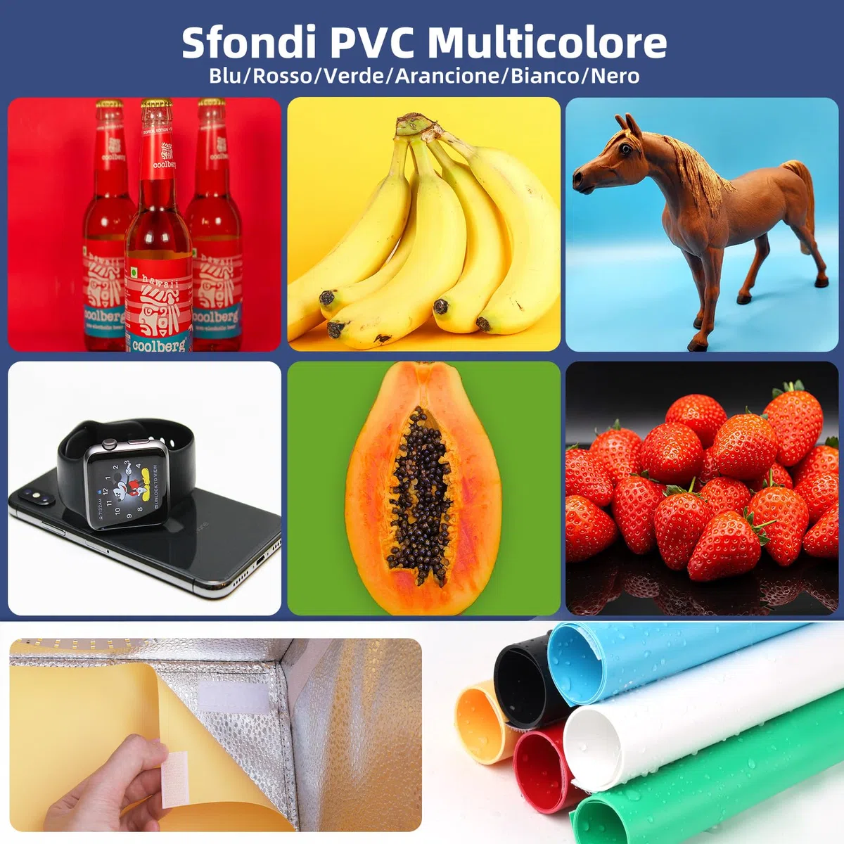 Scatola Luce Fotografica Portatile 30x30cm | 120 LED Regolabili (Luce Bianca/Fredda/Calda) | 6 Sfondi PVC | Tenda Superiore per Gioielli | Kit Studio Fotografico Professionale