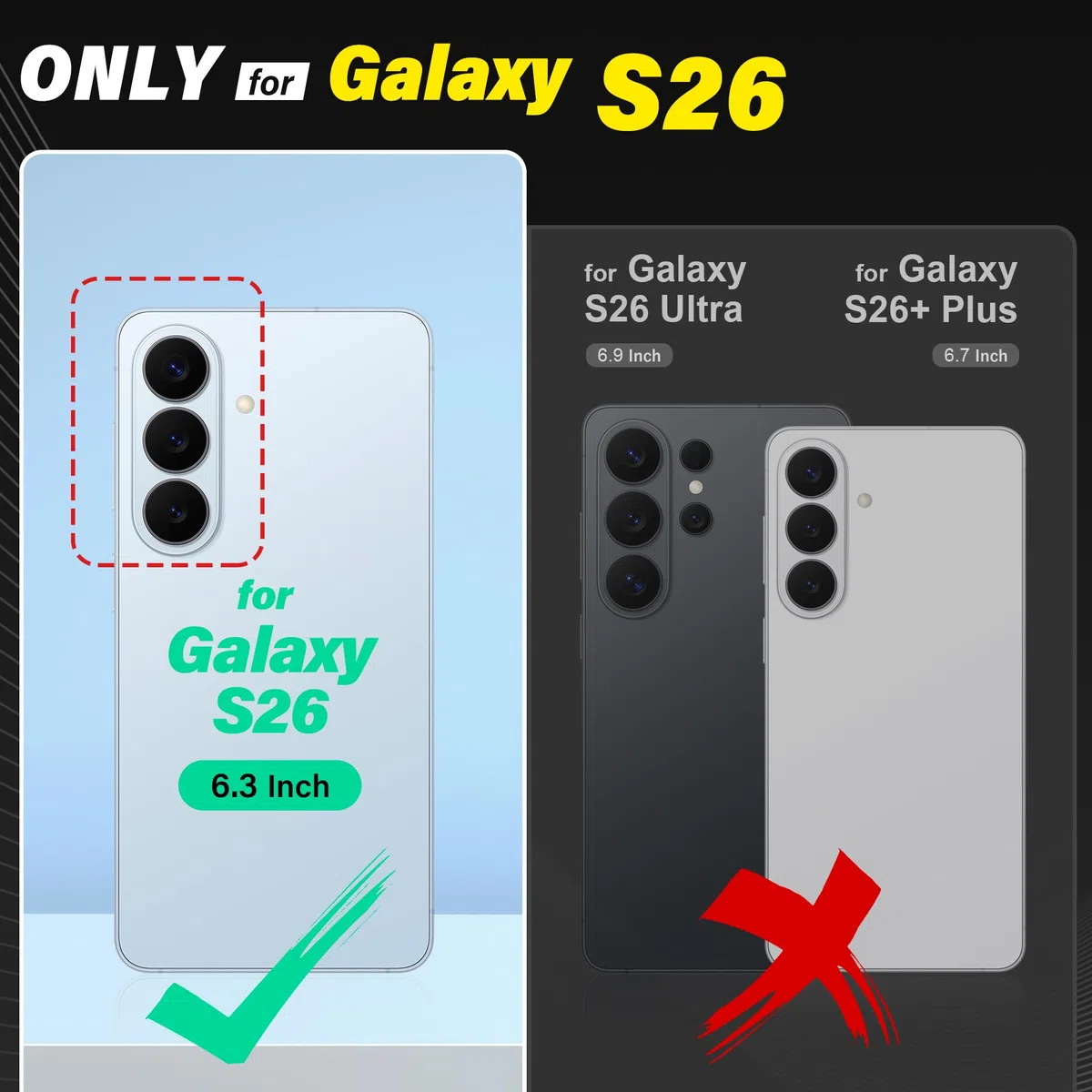 TUCCH Custodia per Galaxy S26, 2-in-1 Staccabile Cinturino Cover Blocco RFID Portafoglio Slot Carte Protezione Pelle Sintetica TPU Supporto Cover per Galaxy S26 (6,3" 2026), Blu Zaffiro Testurizzato