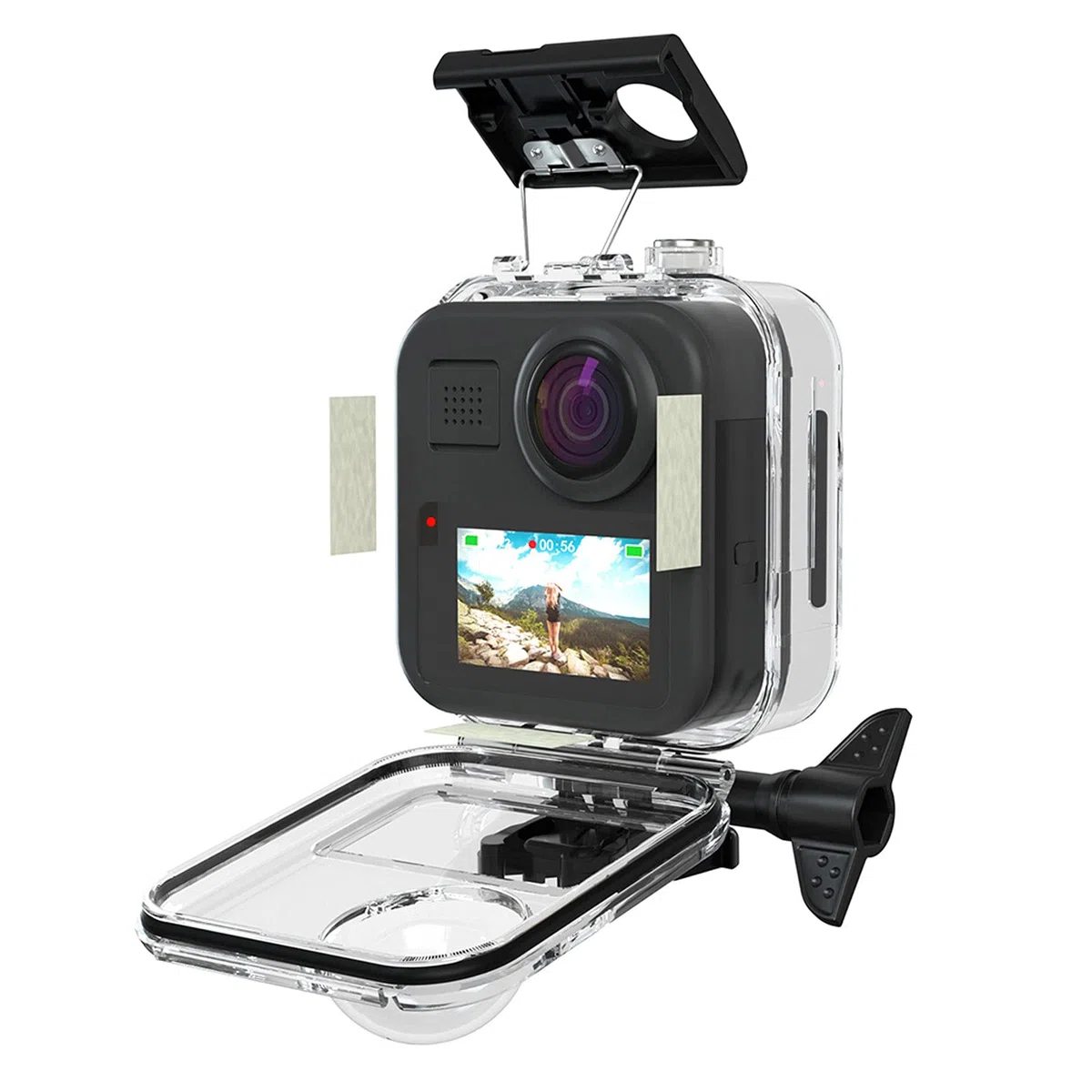 Touchscreen Custodia Impermeabile per GoPro MAX 360 Protezione Immersione Subacquea Dive Copertura per Go Pro Max Accessori Della Macchina Fotografica