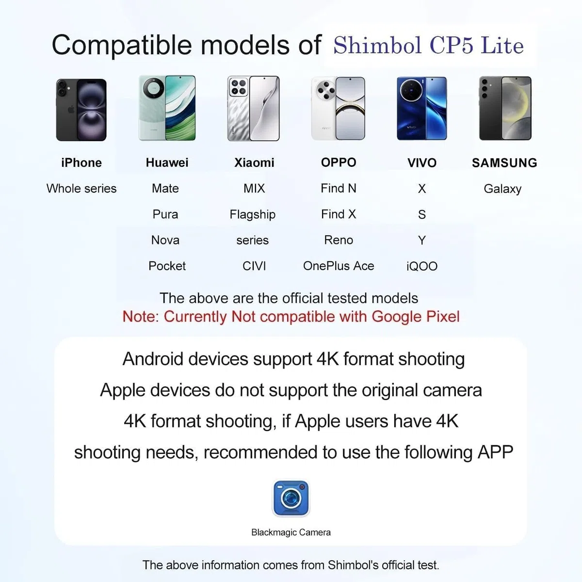Shimbol CP5 lite Phone Vlog Selfie Monitor Screen 5" 1080P Wireless Recording and Dual-Band Transmission,with Magnetic Case,Using Phone Rear Camera for Selfie Vlog Live Stream TikTok (Case Gray)
