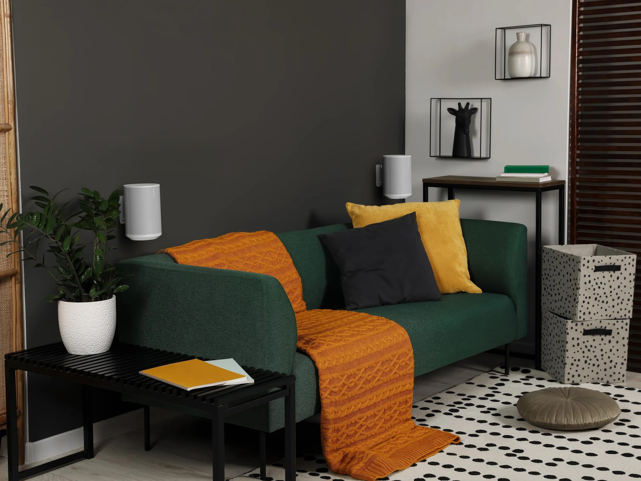 Flexson Supporto da parete per SONOS ERA100 - Bianco (Coppia)