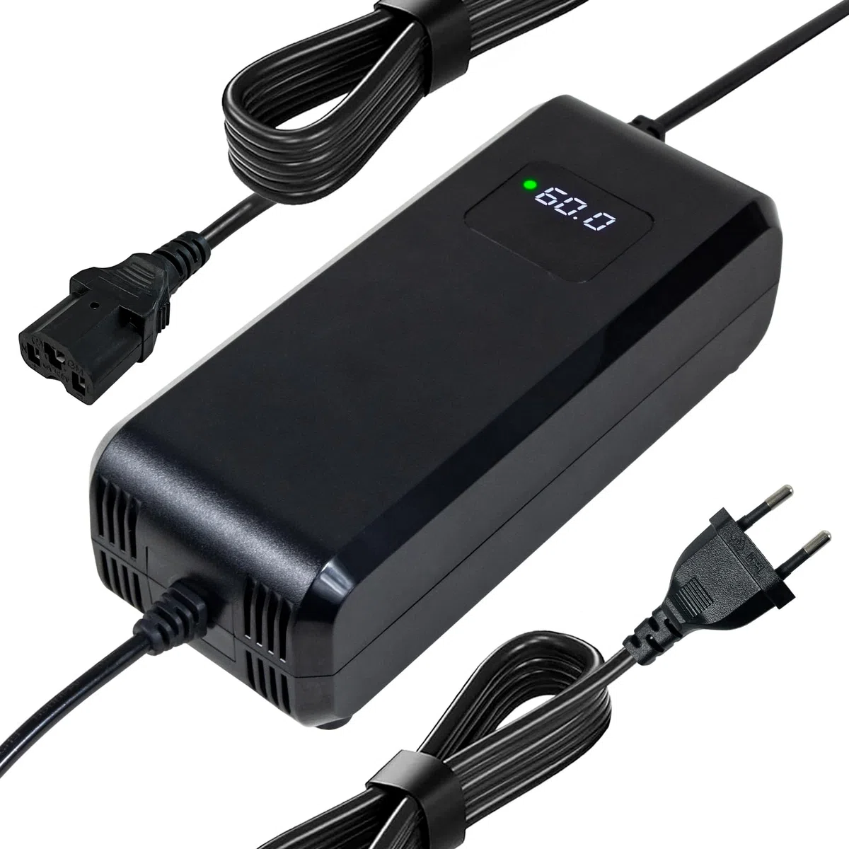 60V 20Ah Scooter elettrico Piombo-Acido Caricabatteria Connettore 3Pin con Display Ventola incorporata Raffreddamento di carica veloce