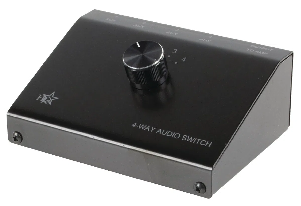 HQ ASWITCH-4 - Switch Audio Stereo, Nero