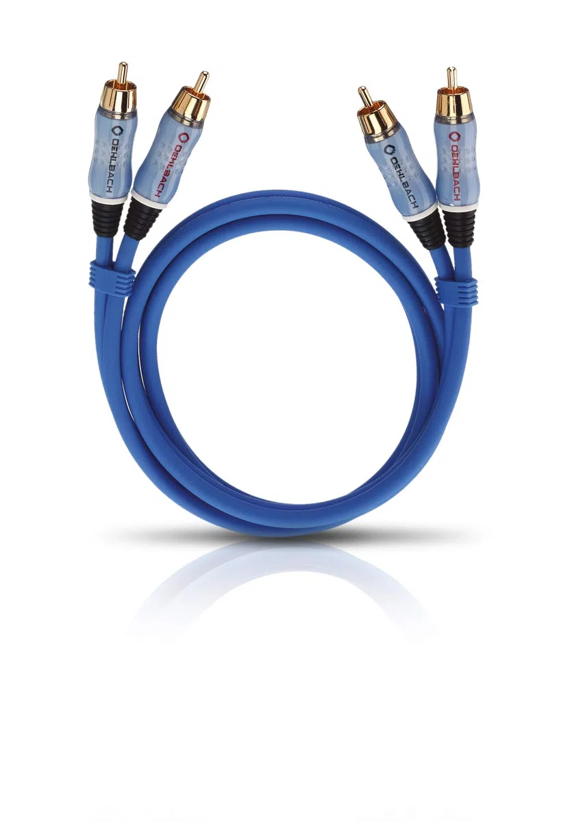 OEHLBACH BEAT! INTERLINK CABLE AUDIO 1M 2 X RCA AZUL