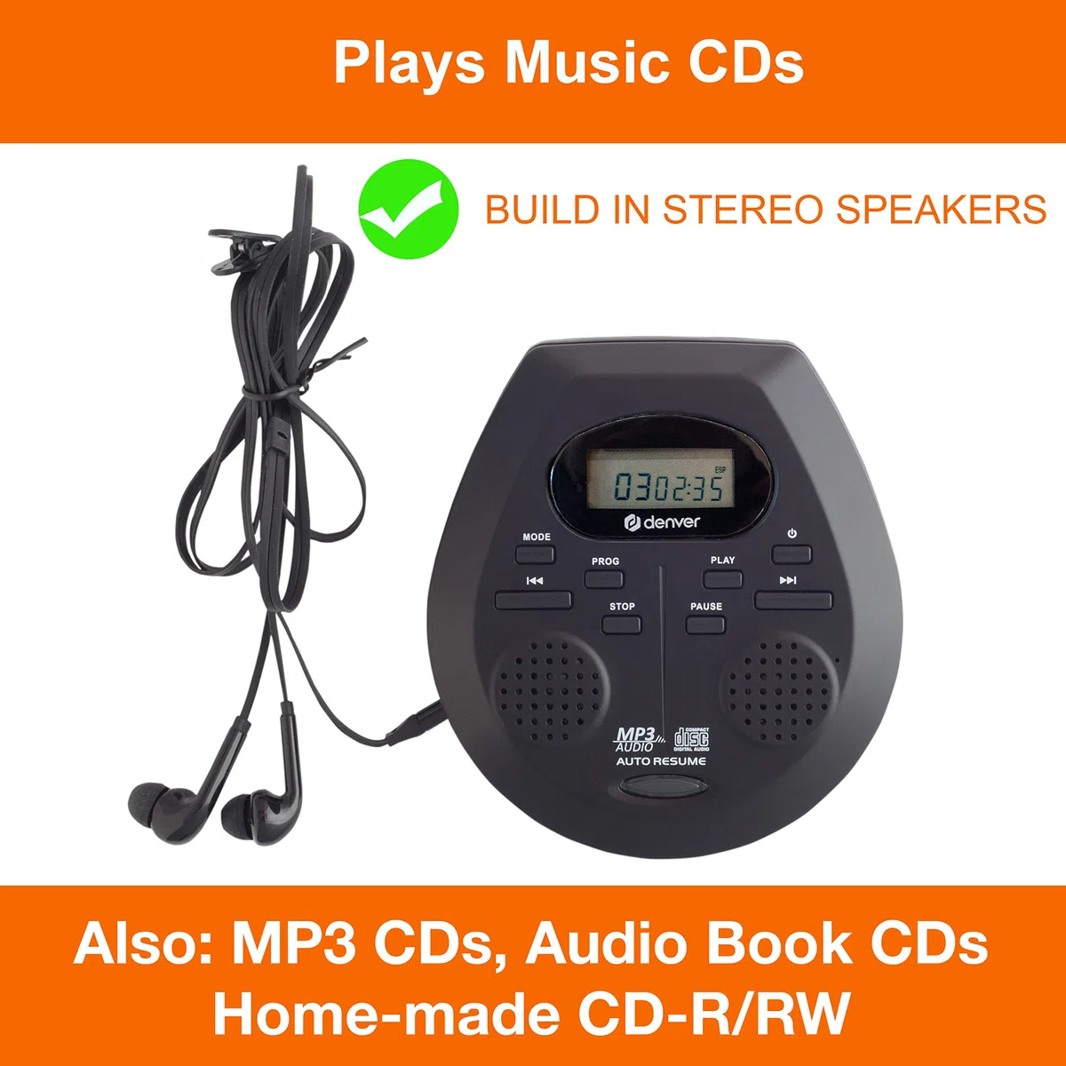 DENVER DMP-395B RADIO PERSONAL DIGITAL