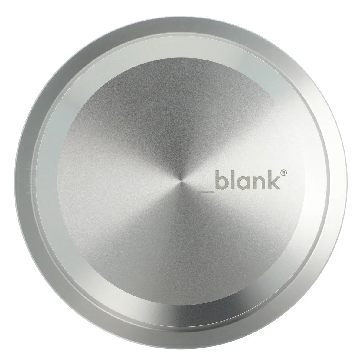 _blank #021si Stabilizzatore HiFi | Peso del disco in vinile 425g | Alluminio fresato CNC | Anodizzato argento | Massimizza la qualità del suono e riduce le vibrazioni