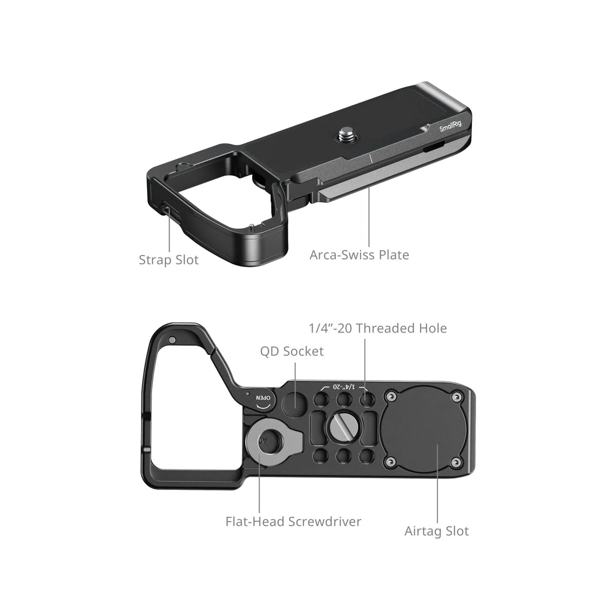SmallRig Piastra di montaggio con slot per Sony Alpha 7 V / 7R V / 7 IV 6033