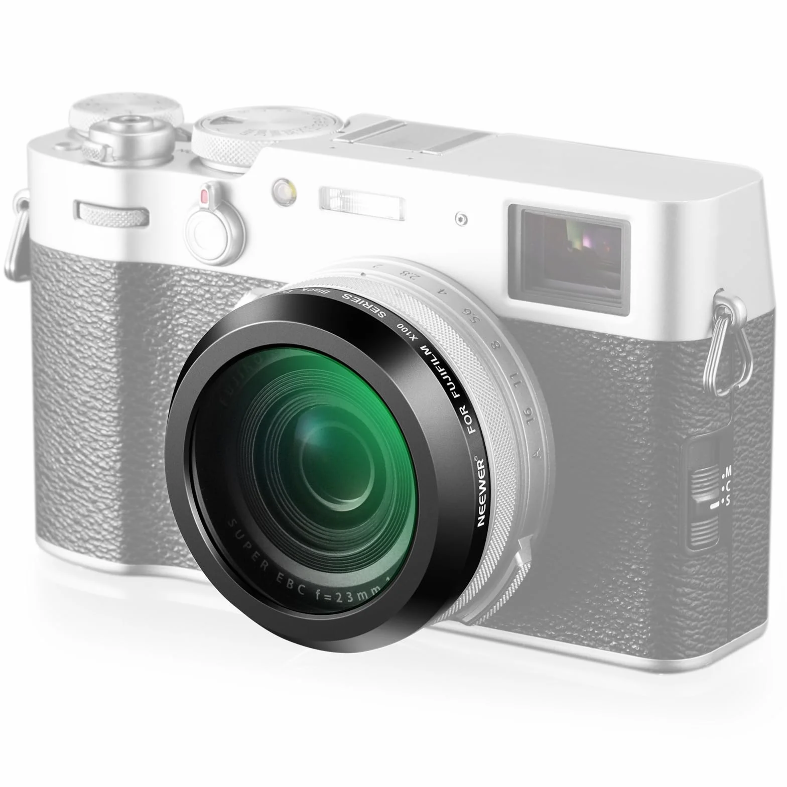 NEEWER Black Diffusion 1/4 Filtro Per Effetto Mist Cinematic per Fotocamere Serie X100, Vetro Ottico Multistrato, per Fujifilm X100 X100S X100F X100T X100V X100VI (Cornice Nera)