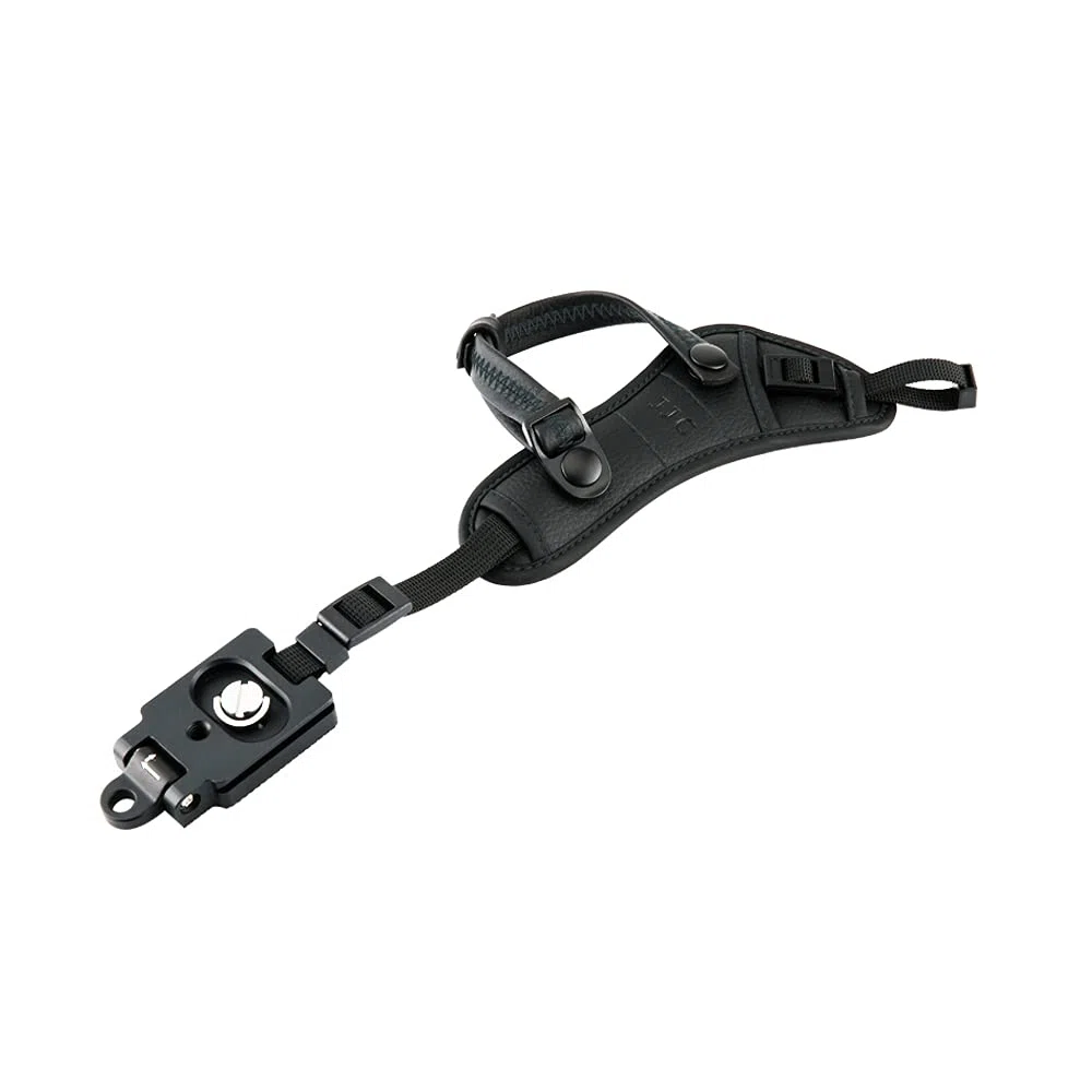 JJC - Cinghia da polso per fotocamera DSLR con targhetta Arca Swiss per Can. Nik. (nero)