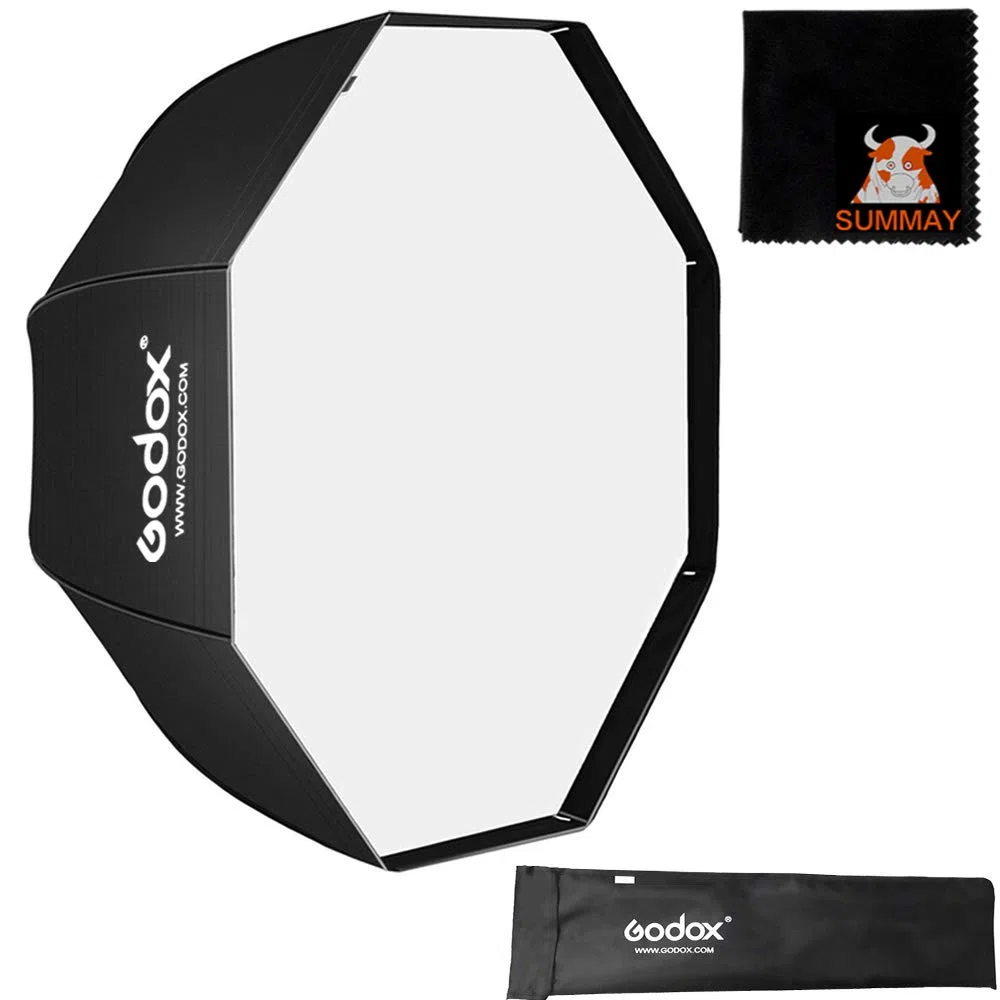 GODOX 120 cm / 47.2in Portatile Softbox Ottagonale Ombrello Riflettore per Studio Photography Speedlite Flash