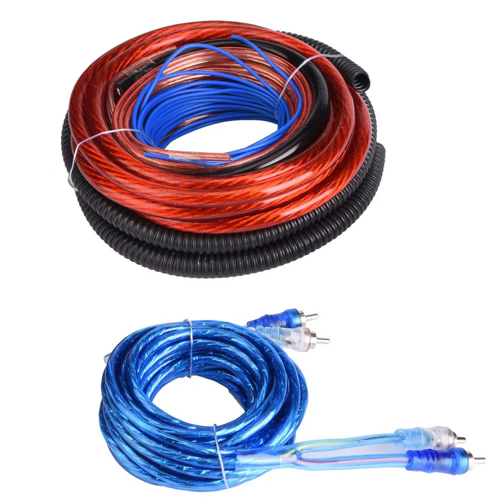 Cavo Subwoofer Audio per Auto, Car Cable 4 Guage 2800W Amplifier Speaker Installation Kit Cavi