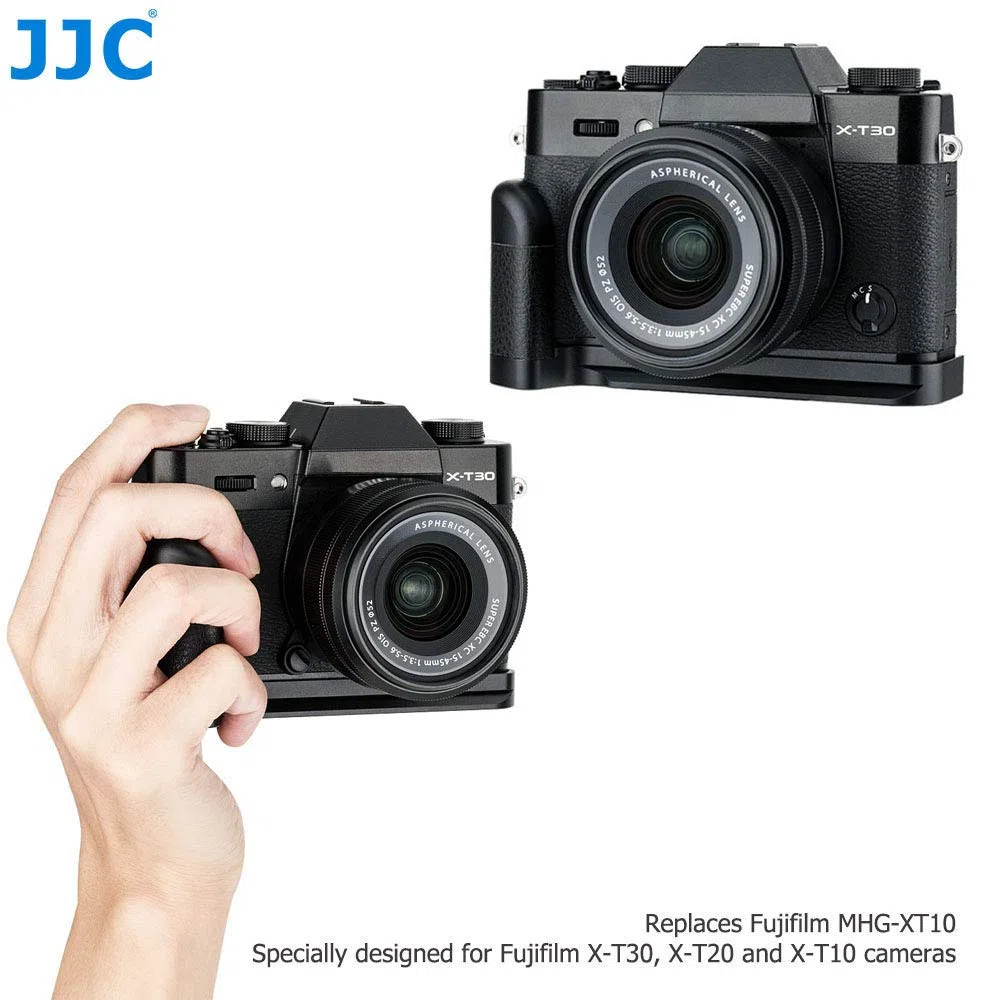 JJC Grip Metallo Impugnatura per Fujifilm Fuji X-T30III X-T30II X-T30 X-T20 X-T10 sostituisce Fujifilm MHG-XT10 Hand Grip