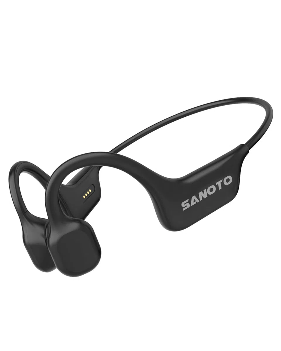 SANOTO Cuffie Conduzione Ossea Open Ear Auricolari Bluetooth 5.3 Ossea Auricolari Conduzione Ossea Wireless IPX7 Cuffie Sport Impermeabili e Antisudore Adatte per Corsa Ciclismo Fitness Ufficio