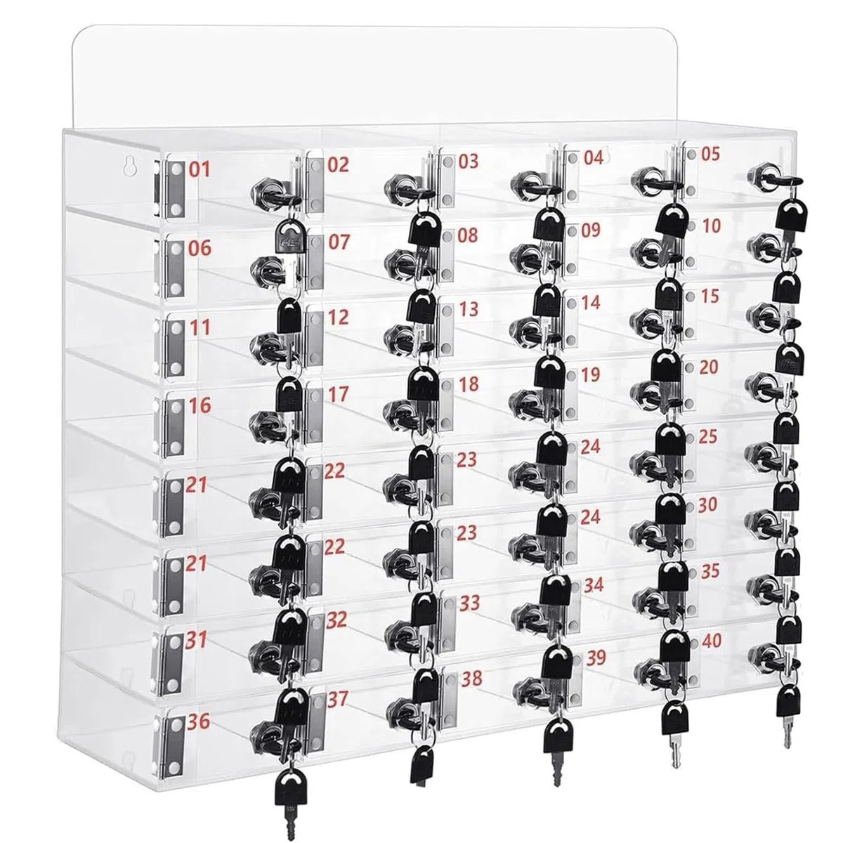 Caja de Almacenamiento para teléfonos móviles Soporte acrílico para teléfonos móviles Caja de Almacenamiento de Escritorio Caja de Almacenamiento para teléfonos móviles de Gran Capacidad