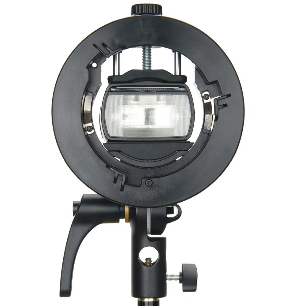 Godox S2 Supporto di Flash S-Tipo con Monte Bowens - Compatibile con Snoot, Softbox, Scatola per Flash di Studio V1, AD200Pro, V860II, TT685, TT350, AD400Pro