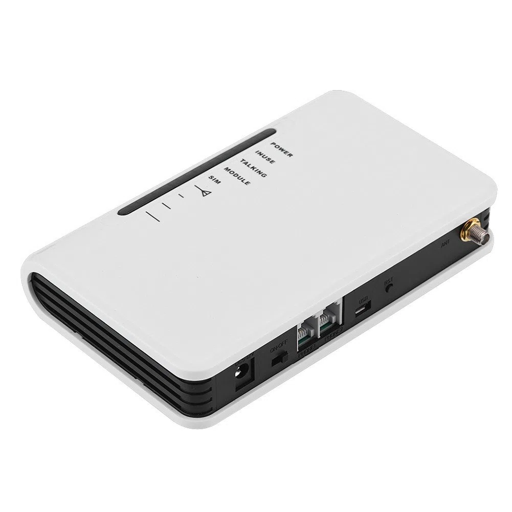 Bewinner Adattatore del Telefono Wireless, Terminale Wireless Gateway gsm con Rilevamento di Ingresso DTMF Standard, Adattatore Telefonico Internet