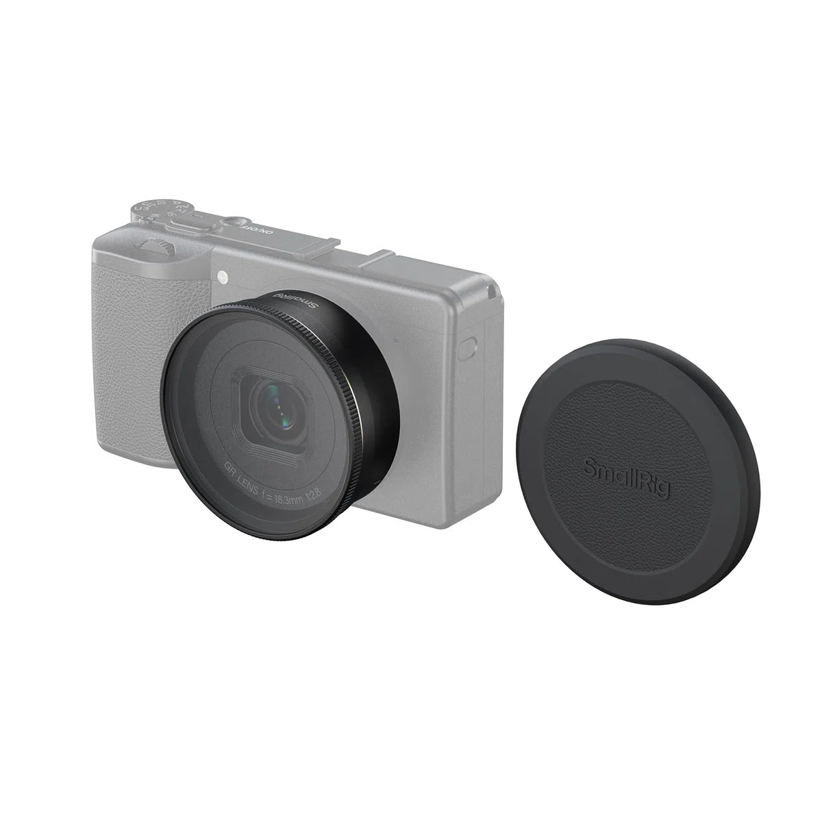SMALLRIG Filtro UV e paraluce tutto in uno per RICOH GR IV GRIV con cappuccio protettivo in silicone, paraluce dedicato per ridurre la luce diffusa, rivestimenti multistrato, resistente ai graffi