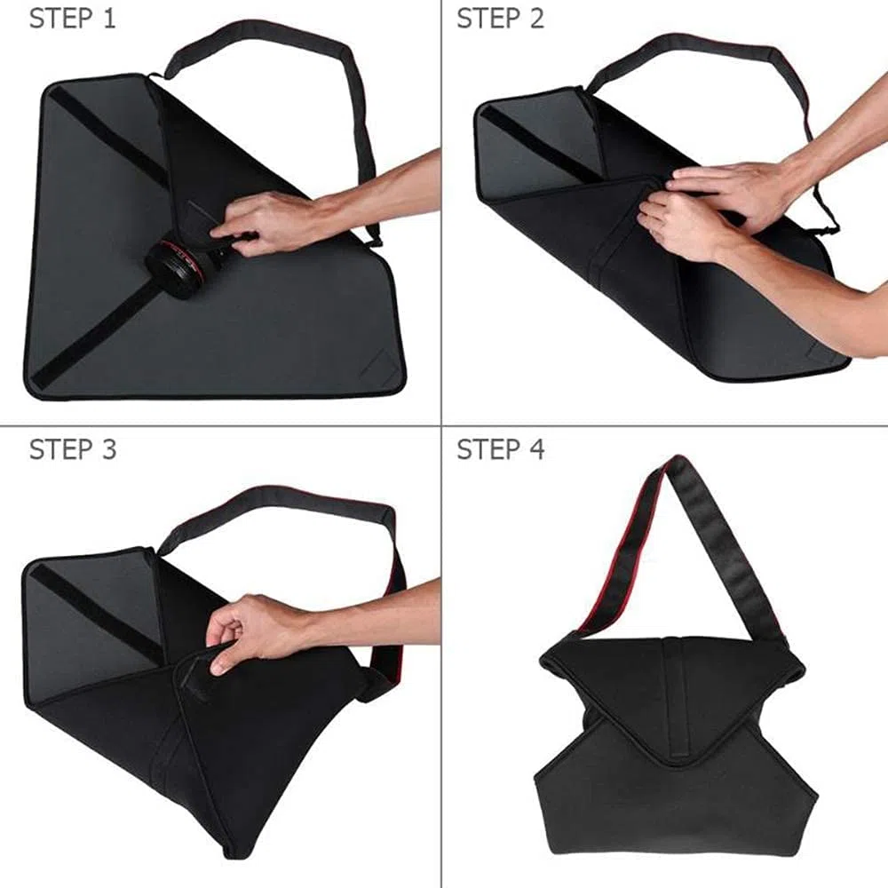 Selens 4 Pezzi Panno Protettivo Neoprene Avvolgente Custodia per Fotocamera Digitale DSLR - Protezione Antiurto per Obiettivo - Accessori per Studio