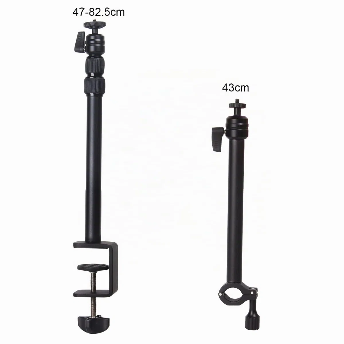 CAMBOFOTO Treppiedi da tavolo Supporto da tavolo multifunzionale con testa a sfera da 1/4", adatto per fotocamere, luci ad anello, microfoni, telefoni cellulari, ecc