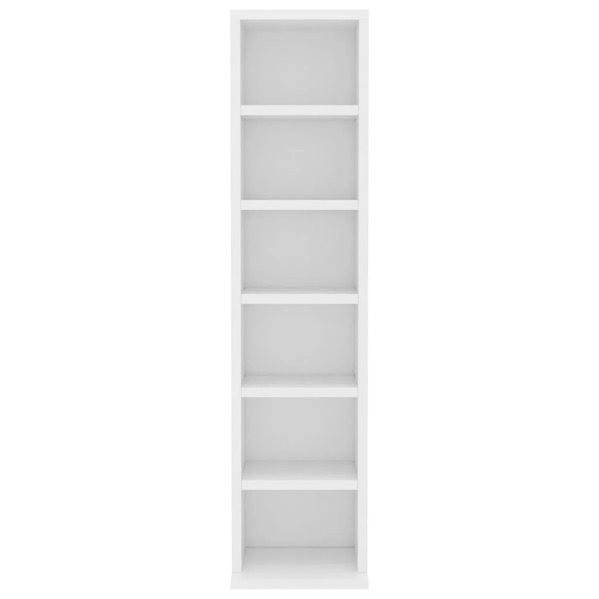 LAPOOH Mobile Porta CD Bianco 21x20x88 cm in Legno Multistrato, Mobile Porta CD, Scaffalatura per CD-800351