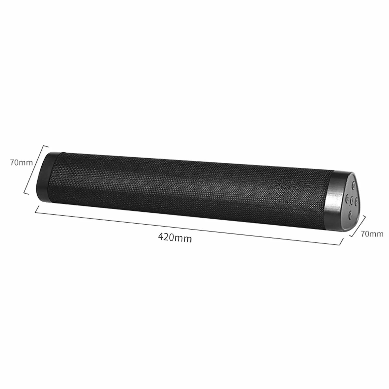 Barra Audio Bluetooth, Altoparlante Wireless con Subwoofer Integrato, Barra Audio per PC Domestico da 17 Pollici, Tempo di Riproduzione Lungo, Controllo Pulsanti, per Computer, TV