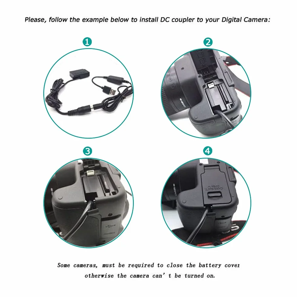 EH-5 Adattatore di alimentazione CA EP-5B Accoppiatore CC EN-EL15 Batteria fittizia per fotocamere Nikon Z7 Z6 D7500 D7200 D7100 D7000 D850 D810 D800 D800E D750 D610