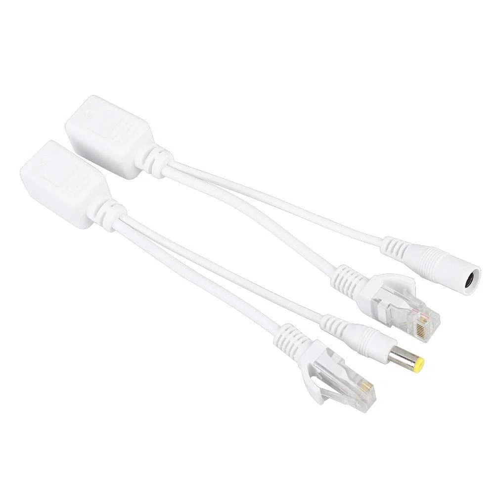 Tosuny 10 accoppiamenti PoE iniettore e splitter telecamera IP POE RJ45 cavo Over Ethernet adattatore iniettore + splitter DC 12 V