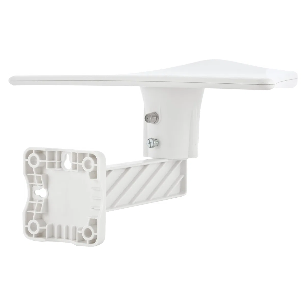 TELESTAR ANTENNA 10 LTE – Antenna attiva DVB-T2 per esterni (Outdoor & Camping, DVB-T2/FM/DAB+, guadagno 51 dB) – Bianco
