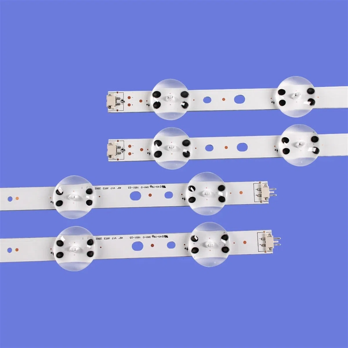 4 Pezzi/kit Strisce LED Adatte For LG 49 TV 49UJ651V 49UV340C UB 49UJ6500 LC490DGG 6916L 2862A 2863A V17 49 L1 + R1