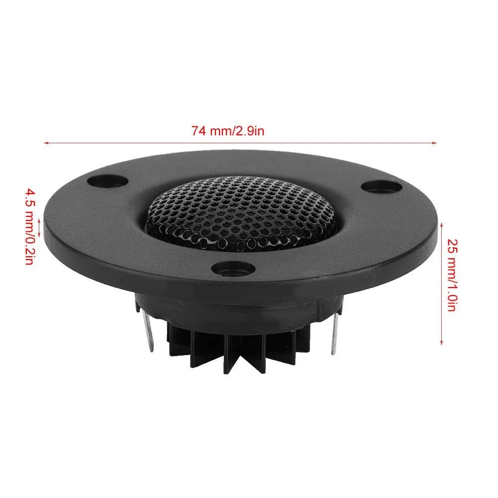 Tweeter 25W B7 Con Film in Seta Pura - 2 Pezzi Altoparlante a Cupola Con Seta Magnetica e Diaframma