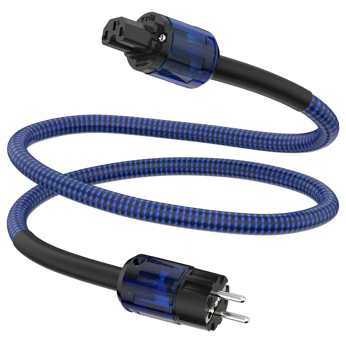 Tertullus Cavo di alimentazione HiFi C15 - Audio HiFi - Con spina Schuko e spina per dispositivi a freddo (P037, 1 m)