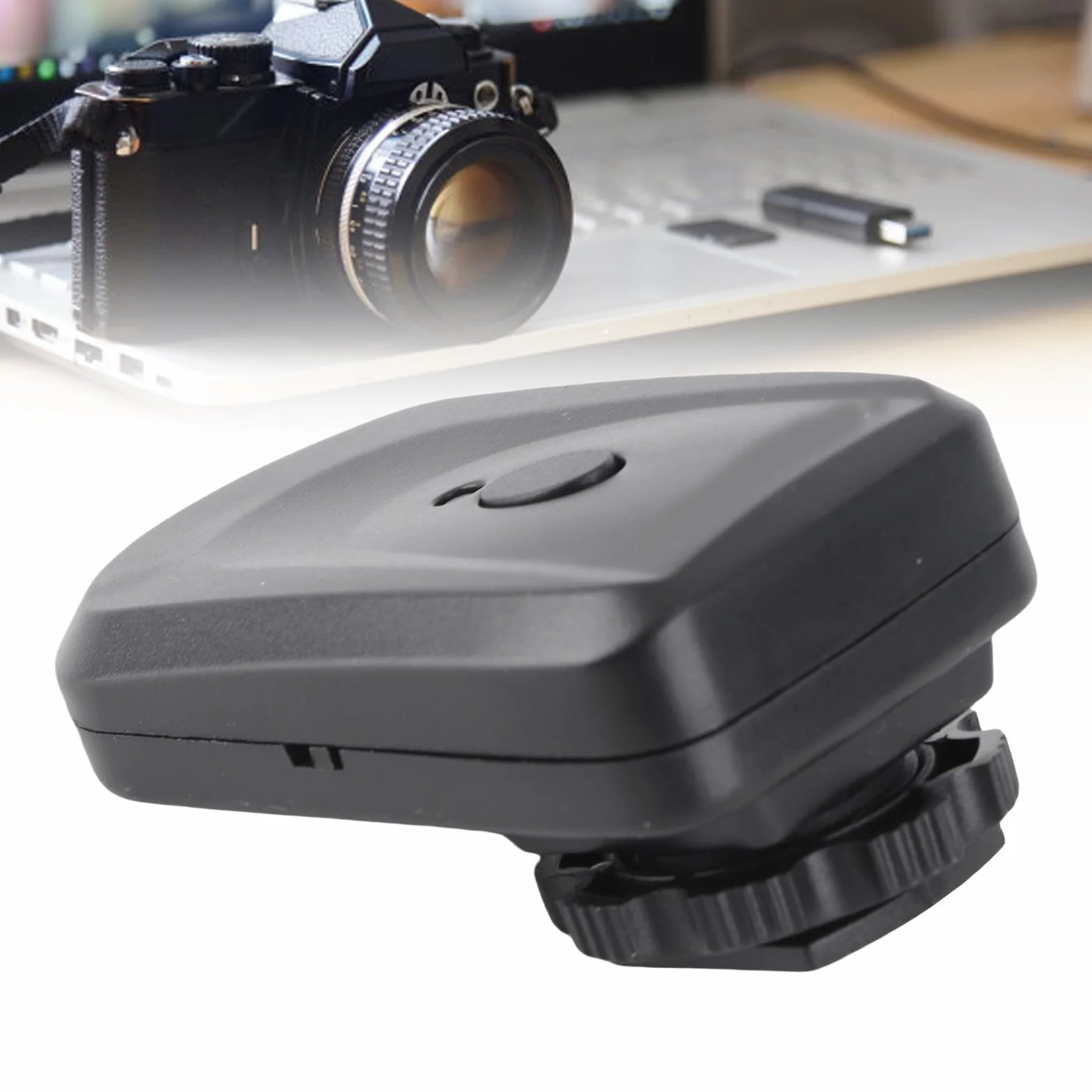 Trigger Flash Wireless 16 Canali con 1 Trasmettitore, 2 Ricevitori, 1 Cavo di Sincronizzazione, compatibile con Pentax e Altre Unità Flash