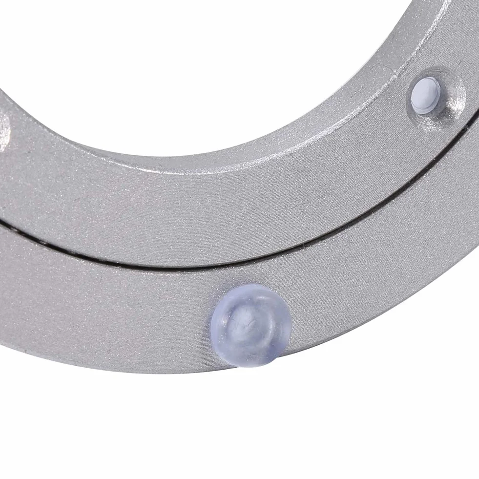 Lazy Susan Giradischi, Tavolo da Pranzo Rotondo per Giradischi in Lega di Alluminio per Impieghi Gravosi Piatto Rotante per Decorazioni per Torte da Ristorante Porta TV (10Pollici*H8.5mm)