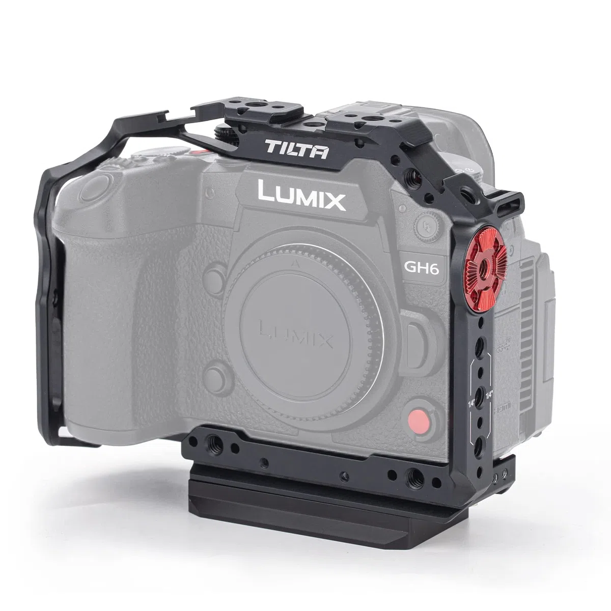 TILTA Gabbia completa per fotocamera compatibile con Panasonic GH6 GH7 con piastra inferiore, gabbia video per fotocamera Kit per la realizzazione di film TA-T15-FCC-B