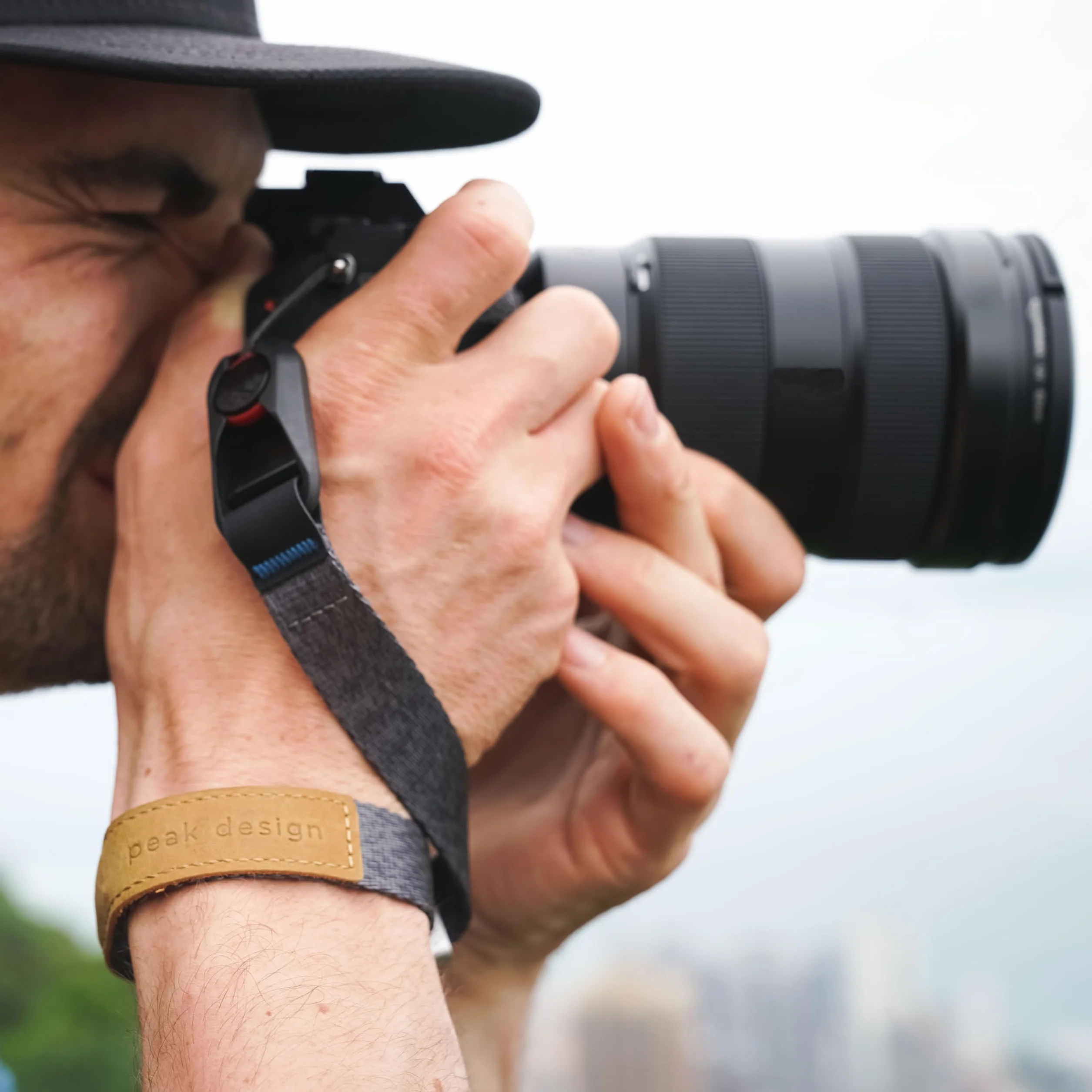 Peak Design CF-AS-3 Tracolla per fotocamera, Alluminio, Pelle, Nylon, Grigio