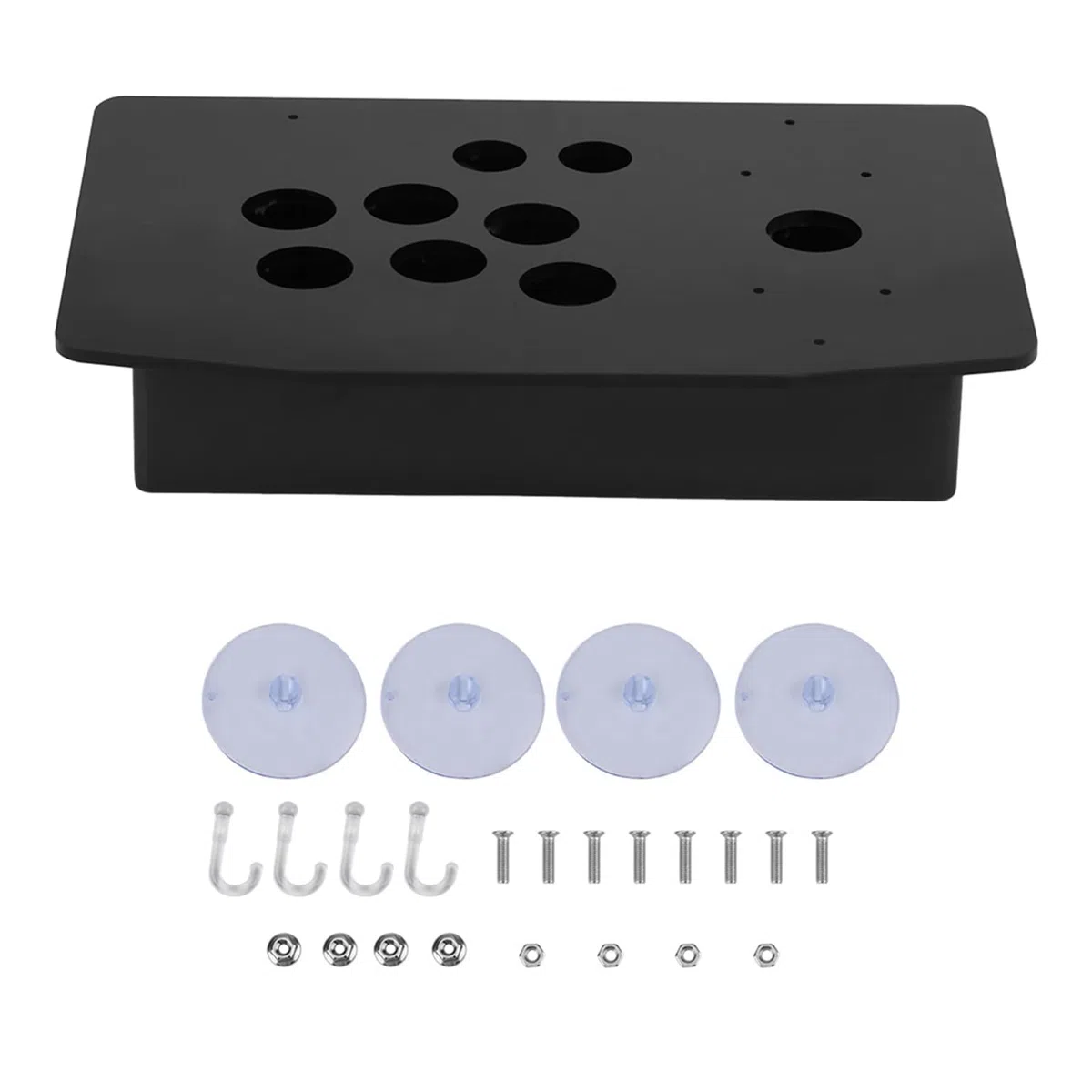 Lazmin112 Joystick Pannello Acrilico, Pannello Acrilico Nero Fai-da-Te e Set di Ricambio per custodie inclinate per Gioco