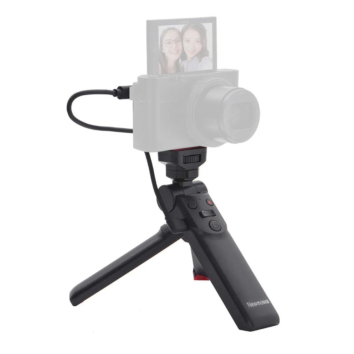Newmowa Portable Remote Control Mini treppiede impugnatura per scatti a mano per Sony ZV1 RX100 VII M1 M2 M3 M4 M5 M6 M7 A6000 a6100 a6300 A6400 A6500 A6600
