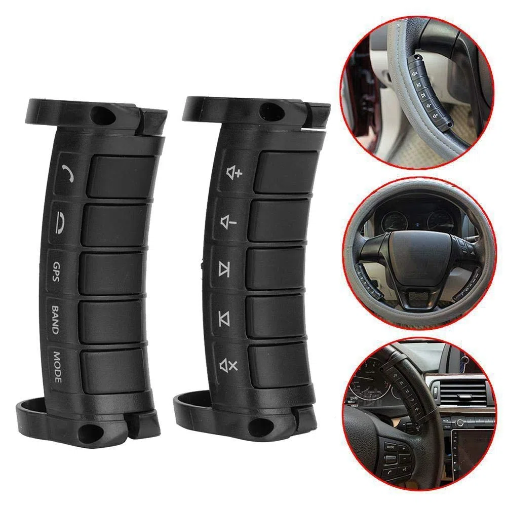 Telecomando del volante dell'automobile, pulsanti del volante wireless universali Controller dei pulsanti di navigazione DVD