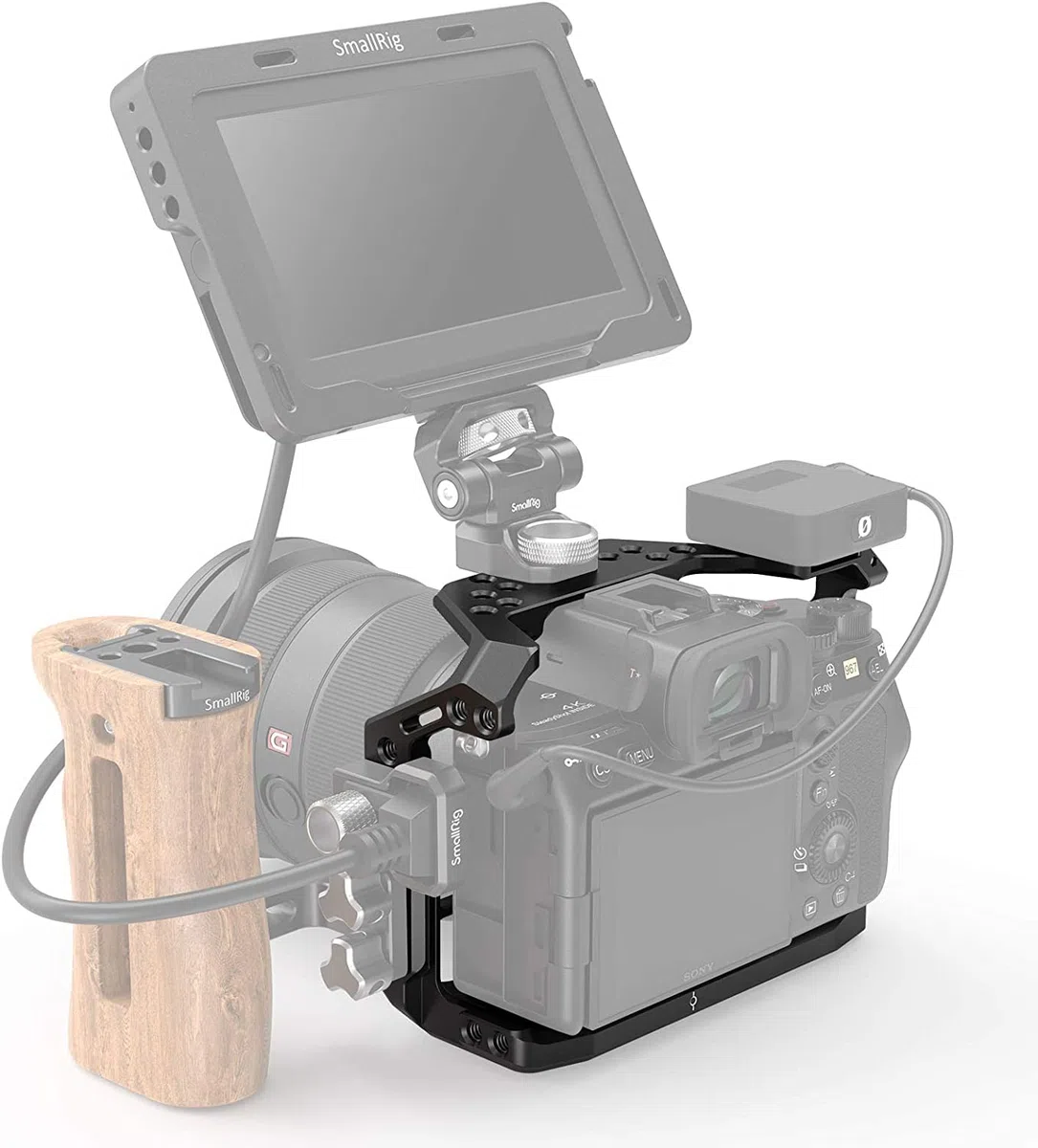 SMALLRIG A7SIII Cage Gabbia per Sony A7SIII con Pattino a Freddo Integrato e Fori Filettati - 2999