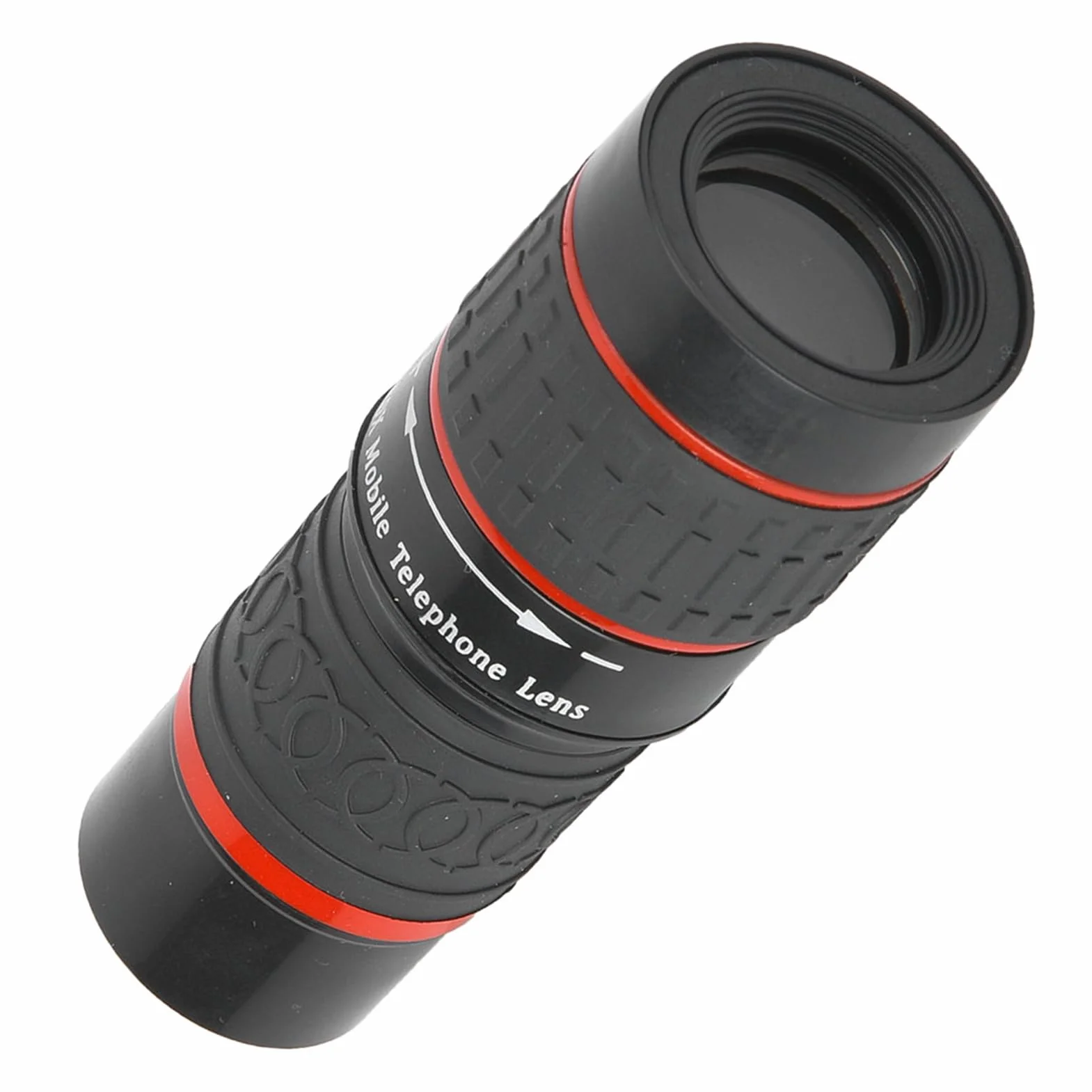 Gegong Lenti teleobiettivo 20x, obiettivo zoom a fuoco lungo, obiettivo per fotocamera per smartphone, lente tablet con montaggio a clip, accessorio Black ottico HD