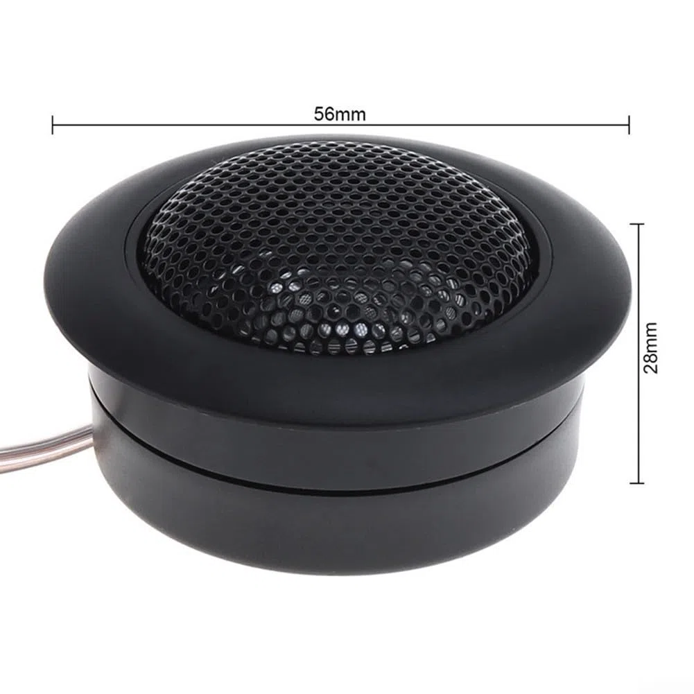 Tweeter a cupola per auto, 120 W, 4 Ohm, altoparlanti audio ad alta frequenza, sistema audio per auto, colore nero, confezione da 2