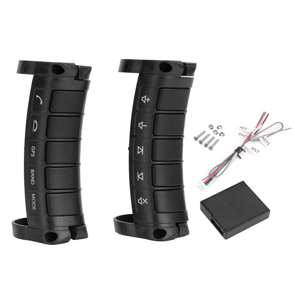 Telecomando del volante dell'automobile, pulsanti del volante wireless universali Controller dei pulsanti di navigazione DVD