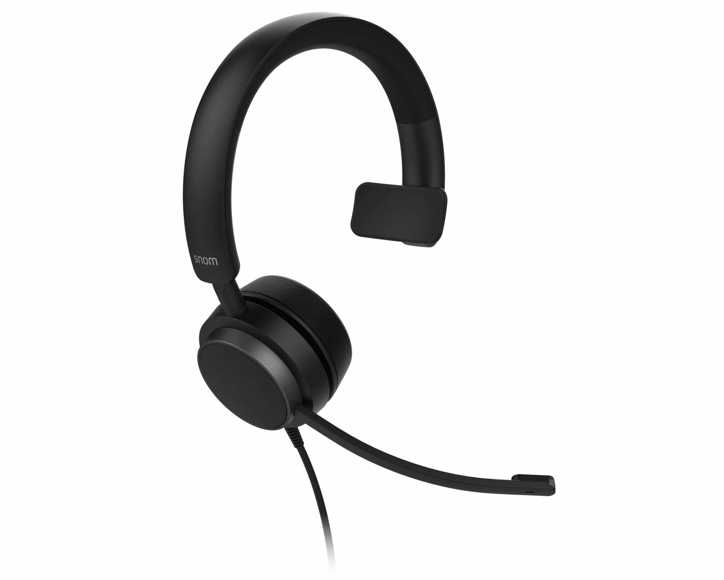 SNOM A310M Cuffie filo - Auricolari Monoaurali per Call Center e Uffici - Audio HD, Comfort Elevato, Struttura Leggera, Cancellazione Passiva del Rumore - Compatibili con Telefoni