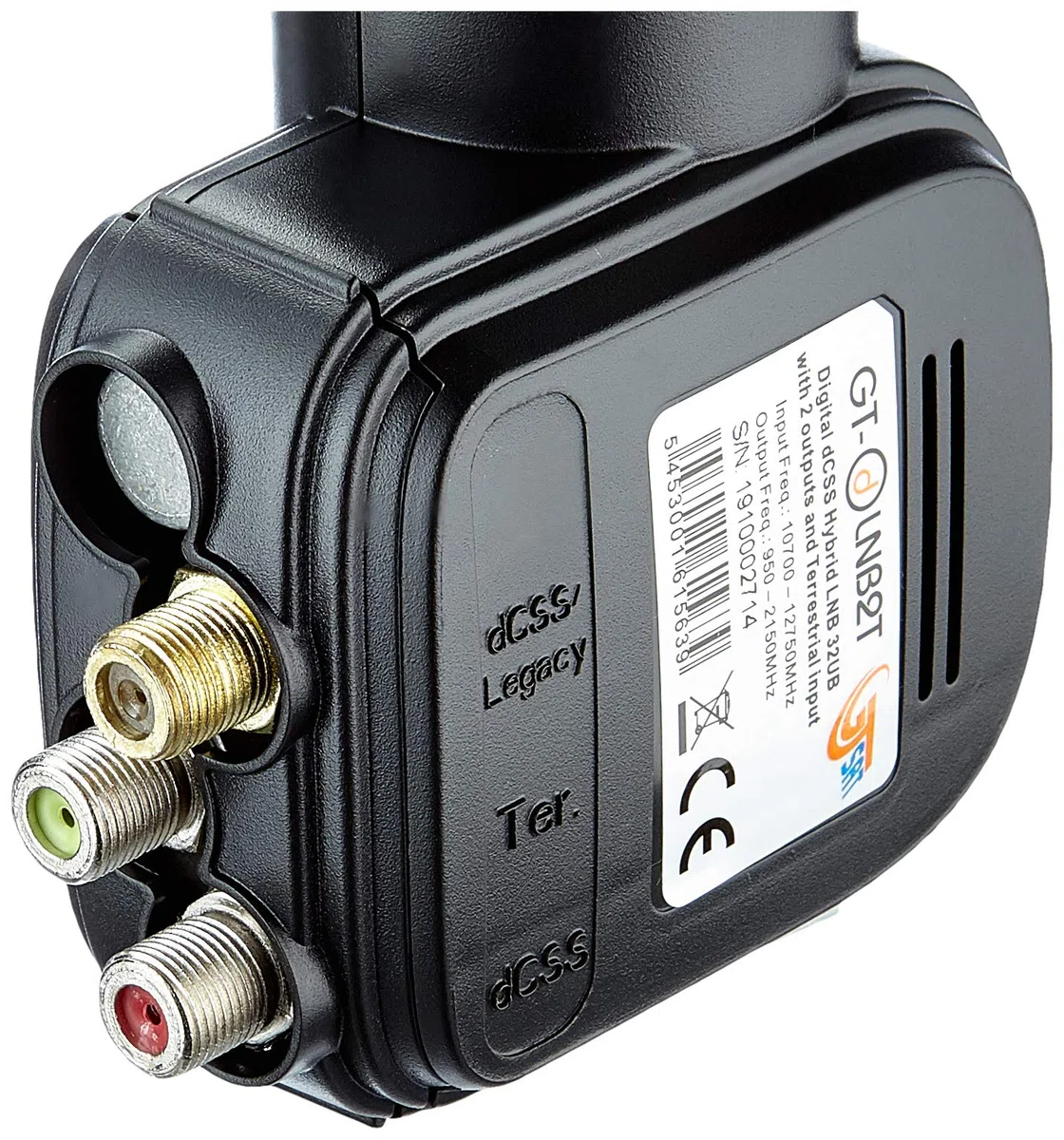 GT-dLNB2T Digitale/dCSS Hybrid LNB 32UB con ingresso terrestre e Opzione Legacy